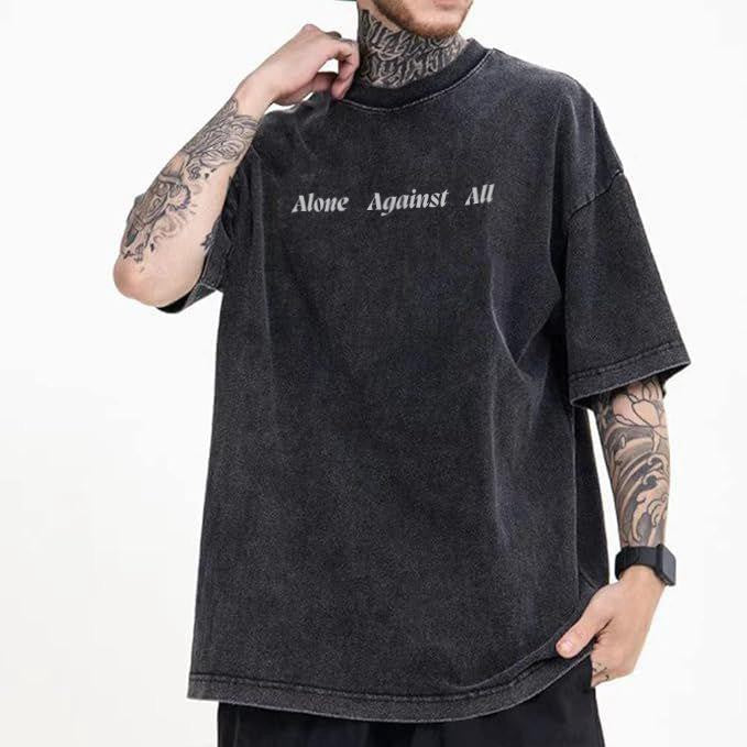 "I Was Born This Way" Rock Graphic Oversized T-Shirt
