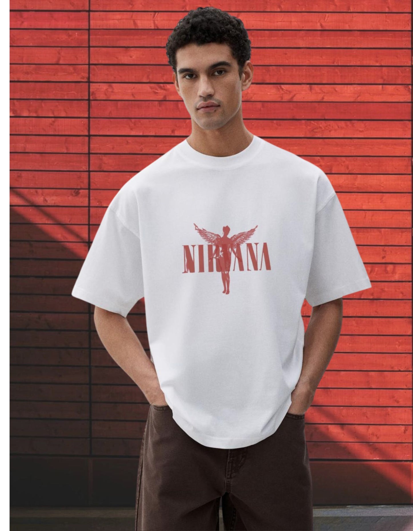 Nirvana Tribute Oversized Printed Tee