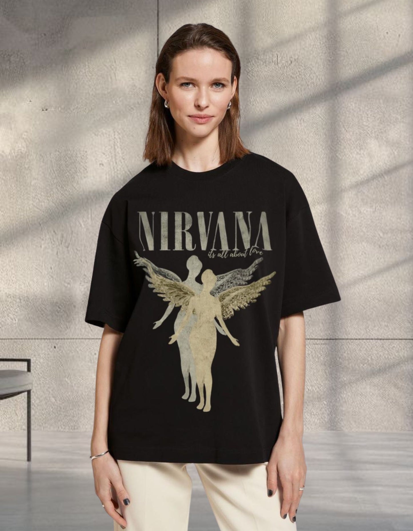 "Nirvana Love Oversized Tee"