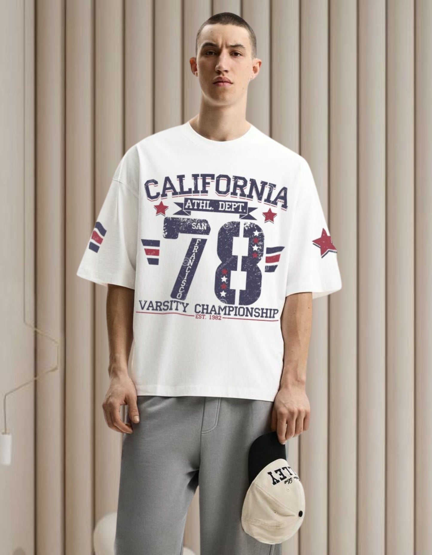 Cali Varsity Oversized Tee