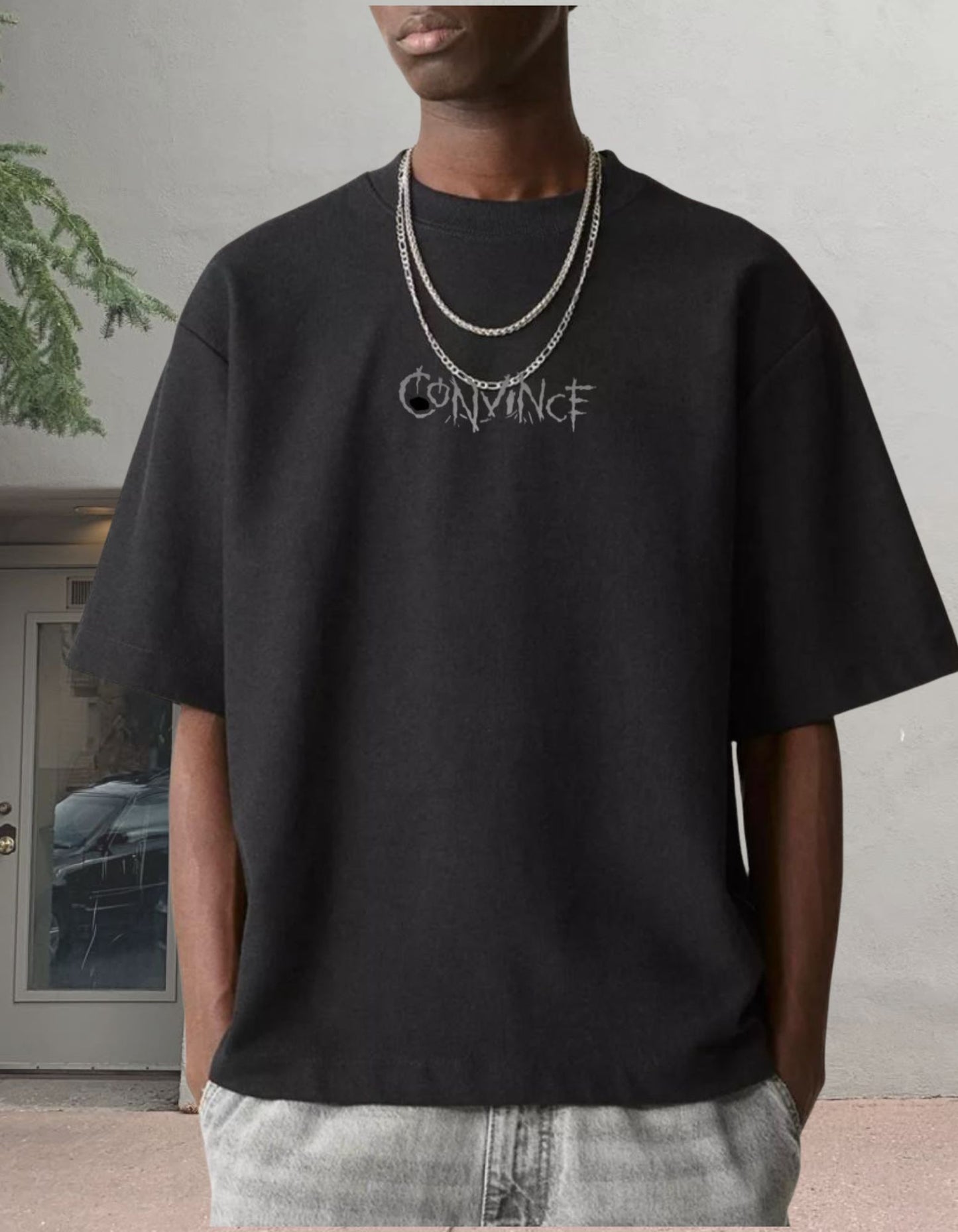"CONVINCE: 10 Years of Crust Oversized Tee"