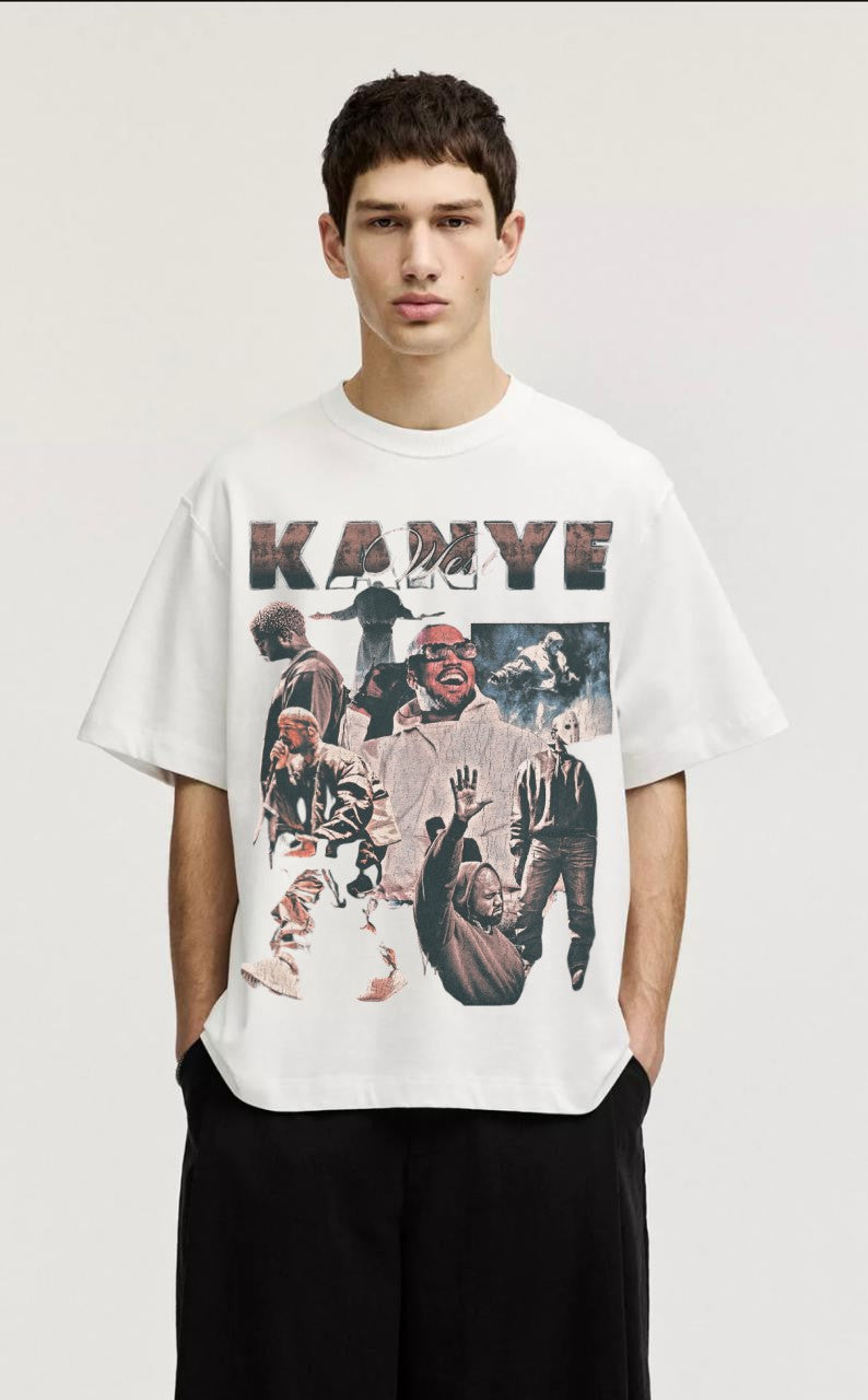 Kanye Collage Tribute Oversized Tee
