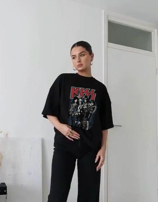 Vintage KISS Oversized Graphic T-Shirt