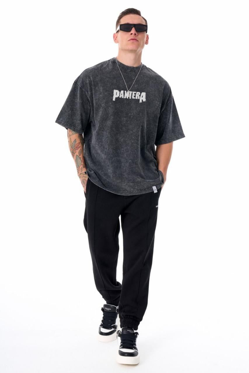 Vintage Black "Pantera" Oversized T-Shirt