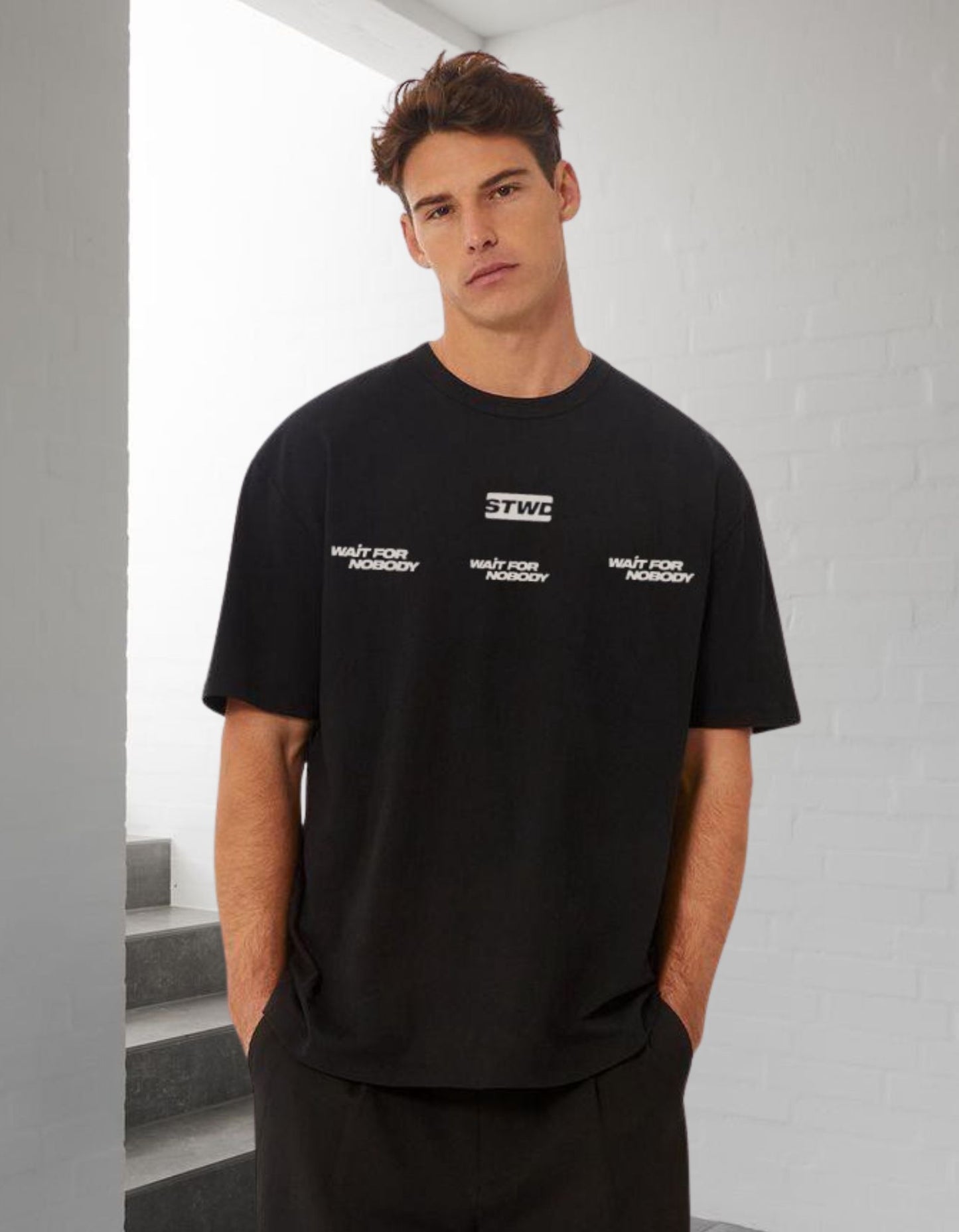 "Wait For Nobody" Oversized Tee