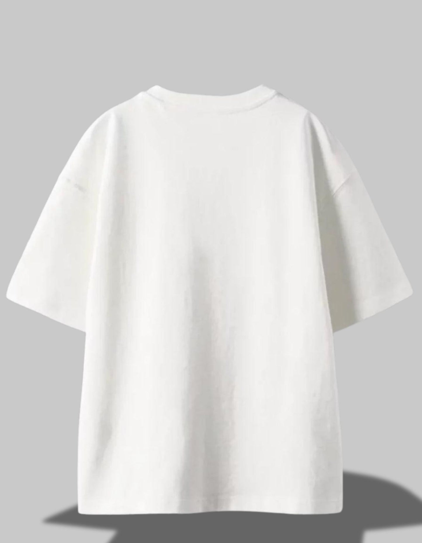"Not a Morning Mood" Oversized Tee White