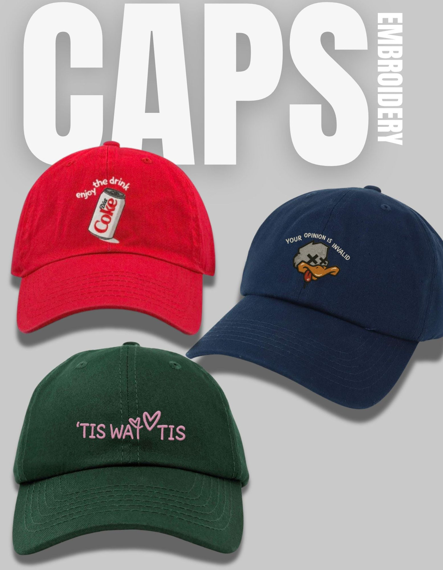 Summer's baseball unisex caps