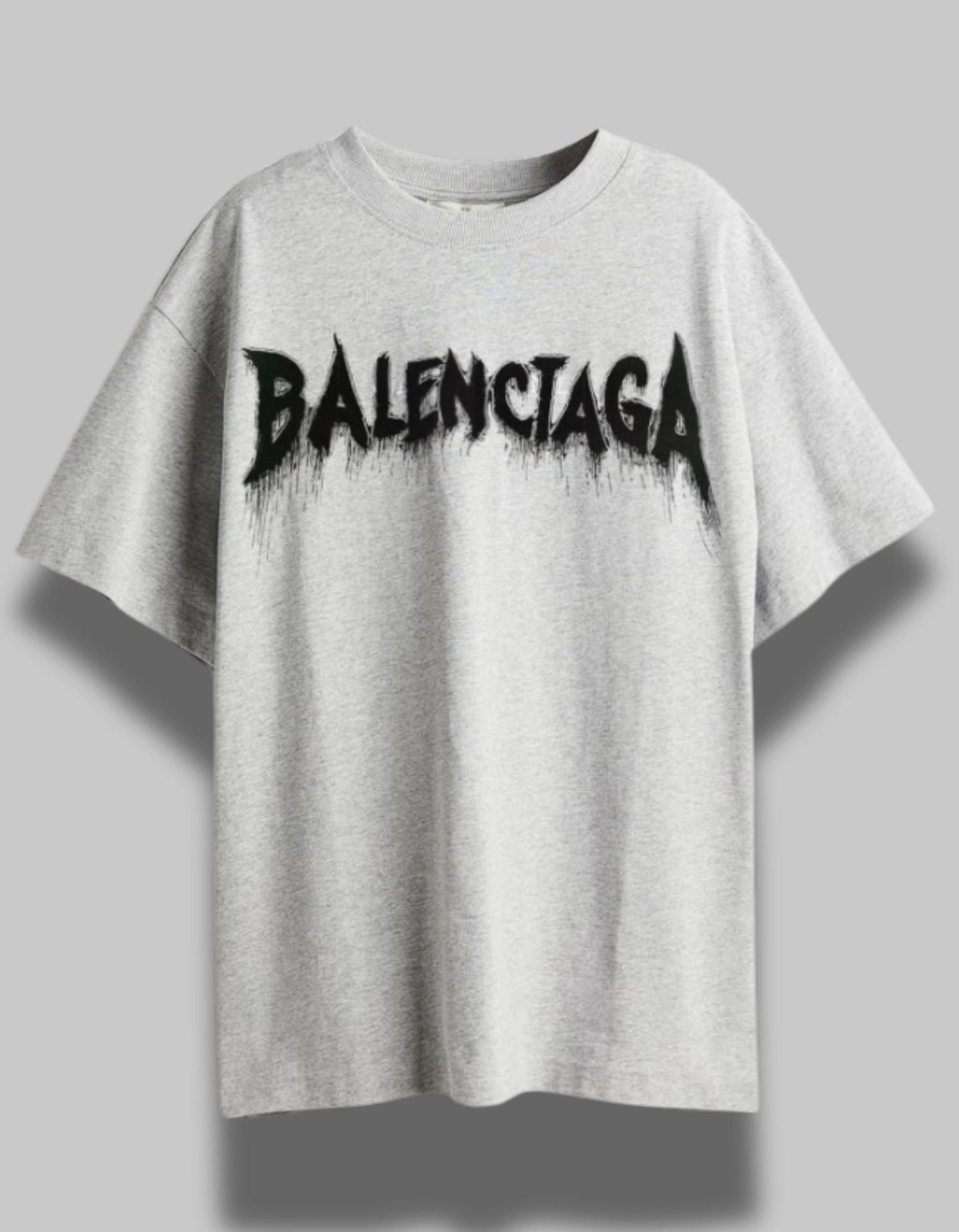 "Gothic Drip Logo Tee - Grey"