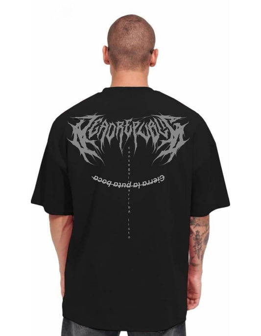 "Metalcore Aesthetic Graphic Tee - Black"