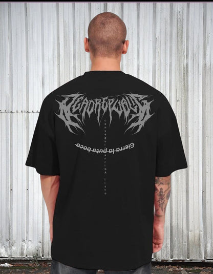 "Metalcore Aesthetic Graphic Tee - Black"