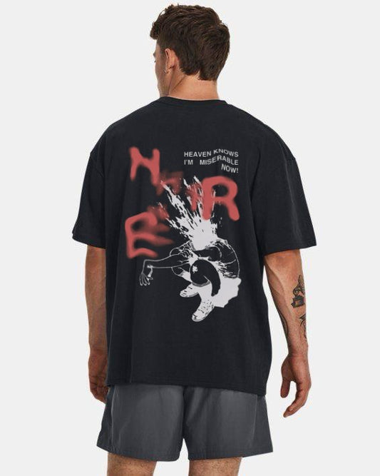 "Miserable Now Graphic Tee - Black"