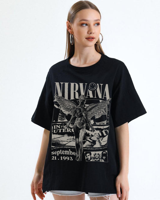 Nirvana "In Utero" Anniversary Oversized Printed Tee