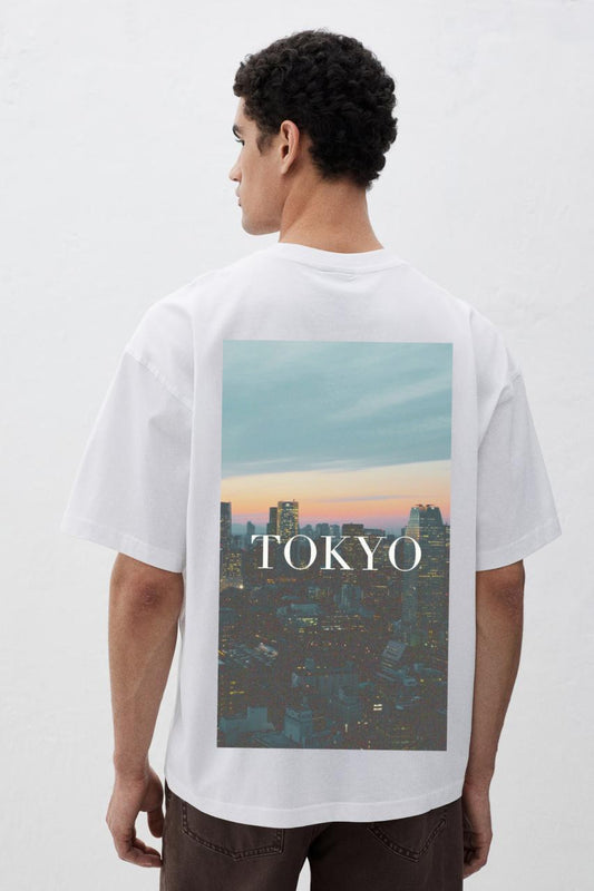 "Tokyo Skyline Oversized T-Shirt"