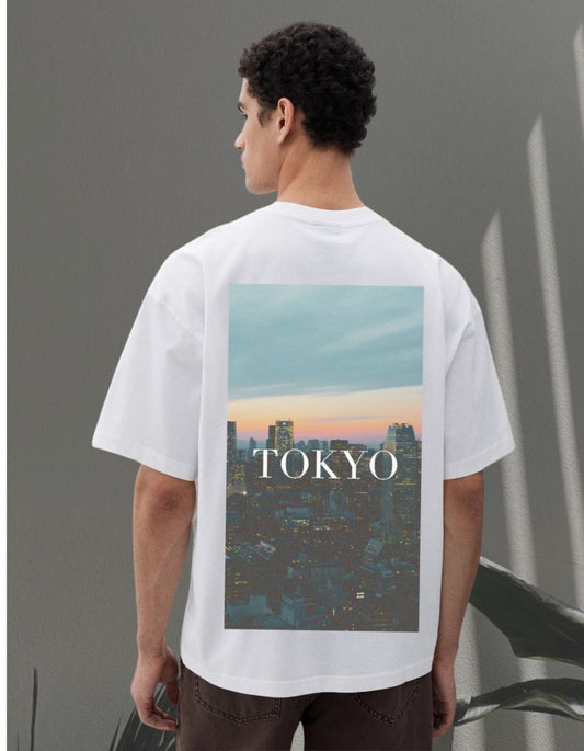 "Tokyo Skyline Oversized T-Shirt"