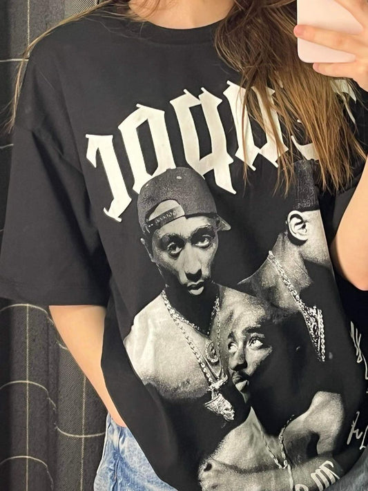 "All Eyez On Me" Tupac Tribute Oversized Tee