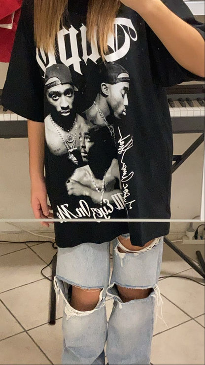 "All Eyez On Me" Tupac Tribute Oversized Tee