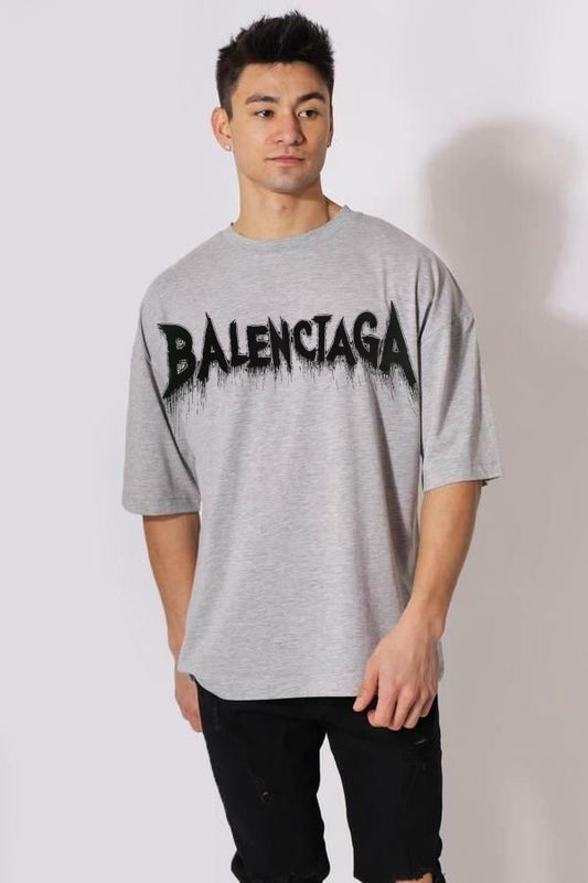 "Gothic Drip Logo Tee - Grey"