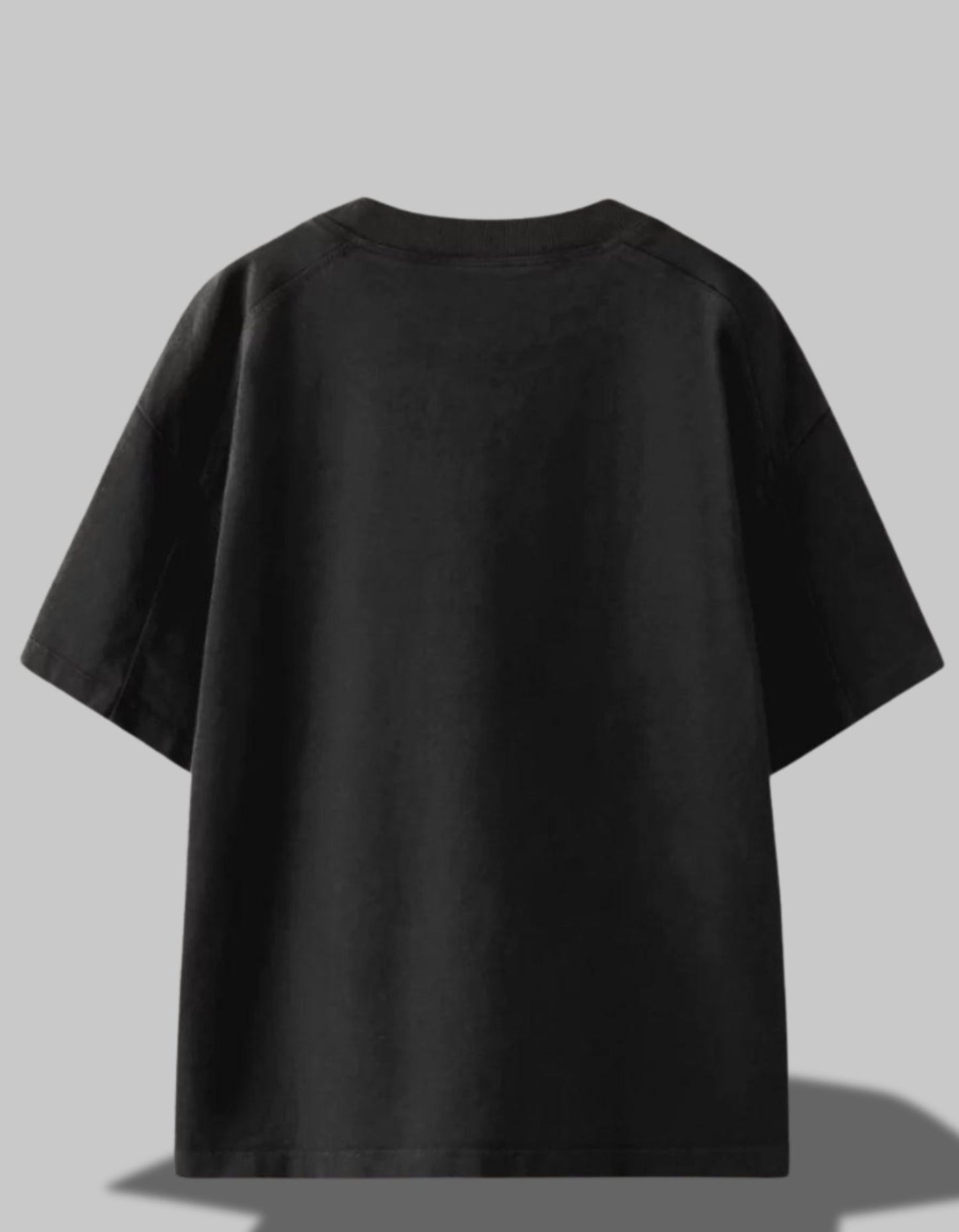 "Not a Morning Mood" Oversized Tee Black