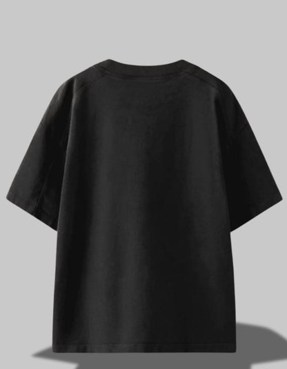 "Not a Morning Mood" Oversized Tee Black