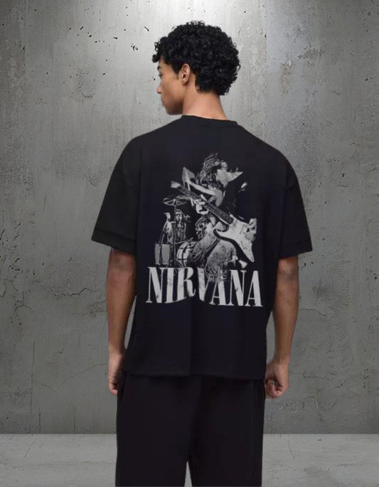 Grunge Revival: Nirvana Dual-Sided Oversized Tee