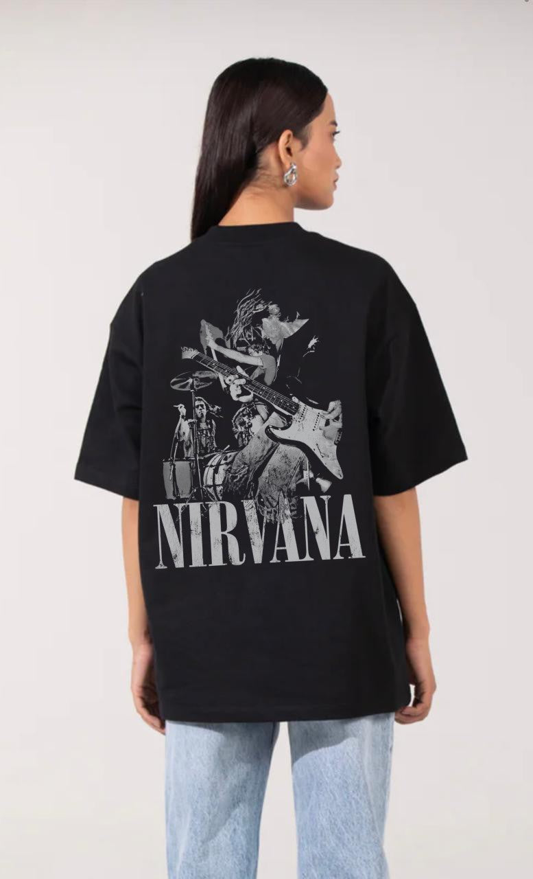 Grunge Revival: Nirvana Dual-Sided Oversized Tee