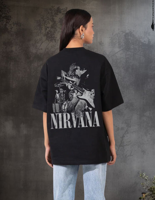 Grunge Revival: Nirvana Dual-Sided Oversized Tee