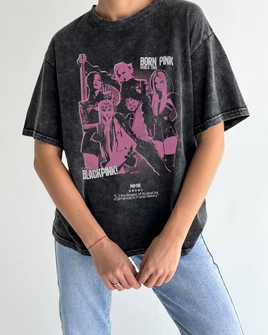 "Born Pink World Tour" BLACKPINK Oversized T-Shirt