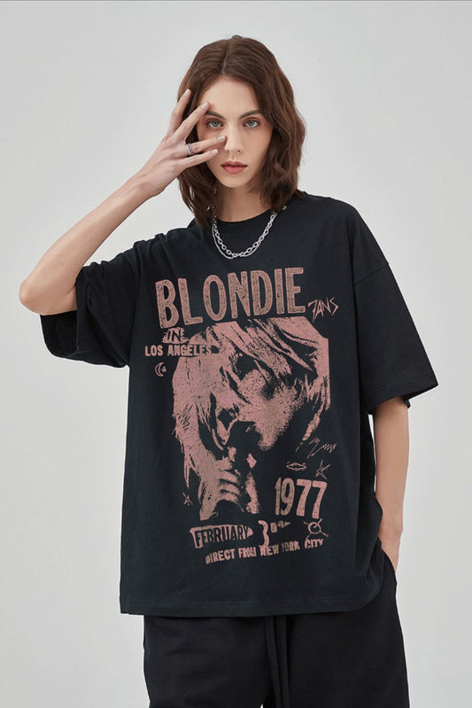 Blondie 1977 Tour Oversized  Tee