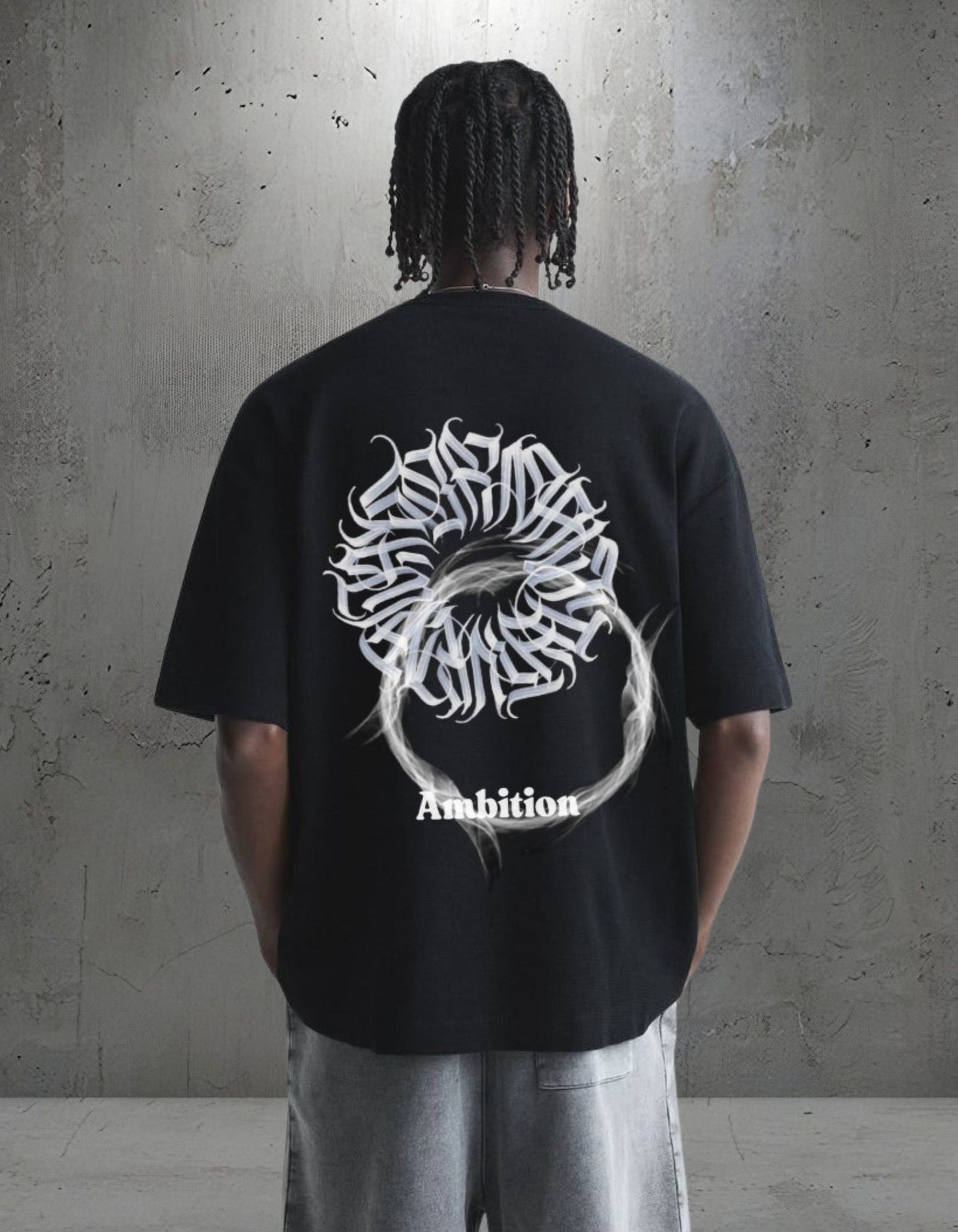 Ambition Smoke Spiral Oversized  Tee