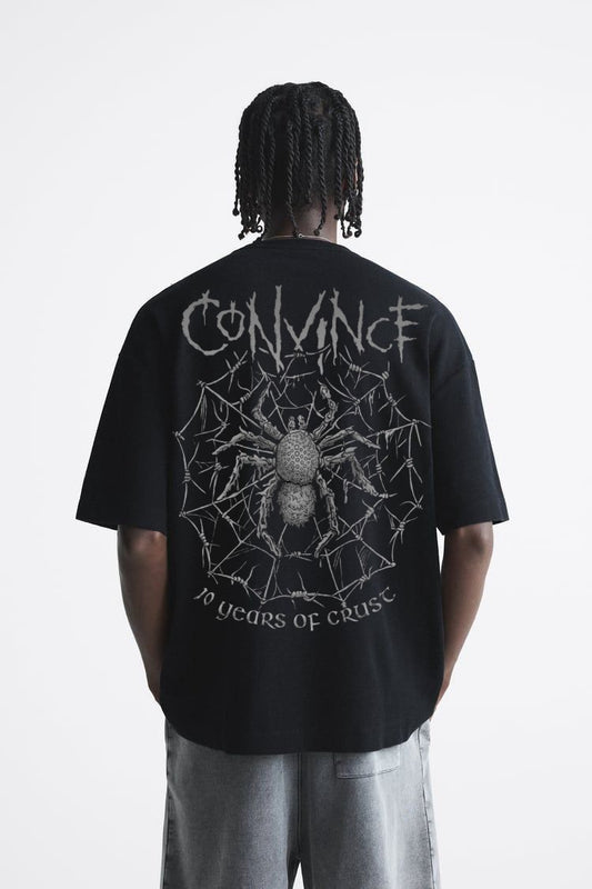 "CONVINCE: 10 Years of Crust Oversized Tee"