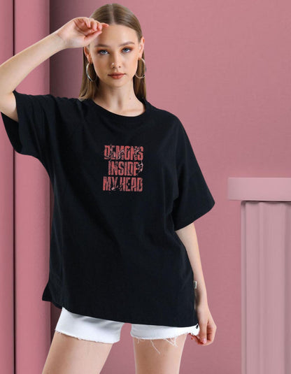 Silent Madness Graphic Oversized Tee