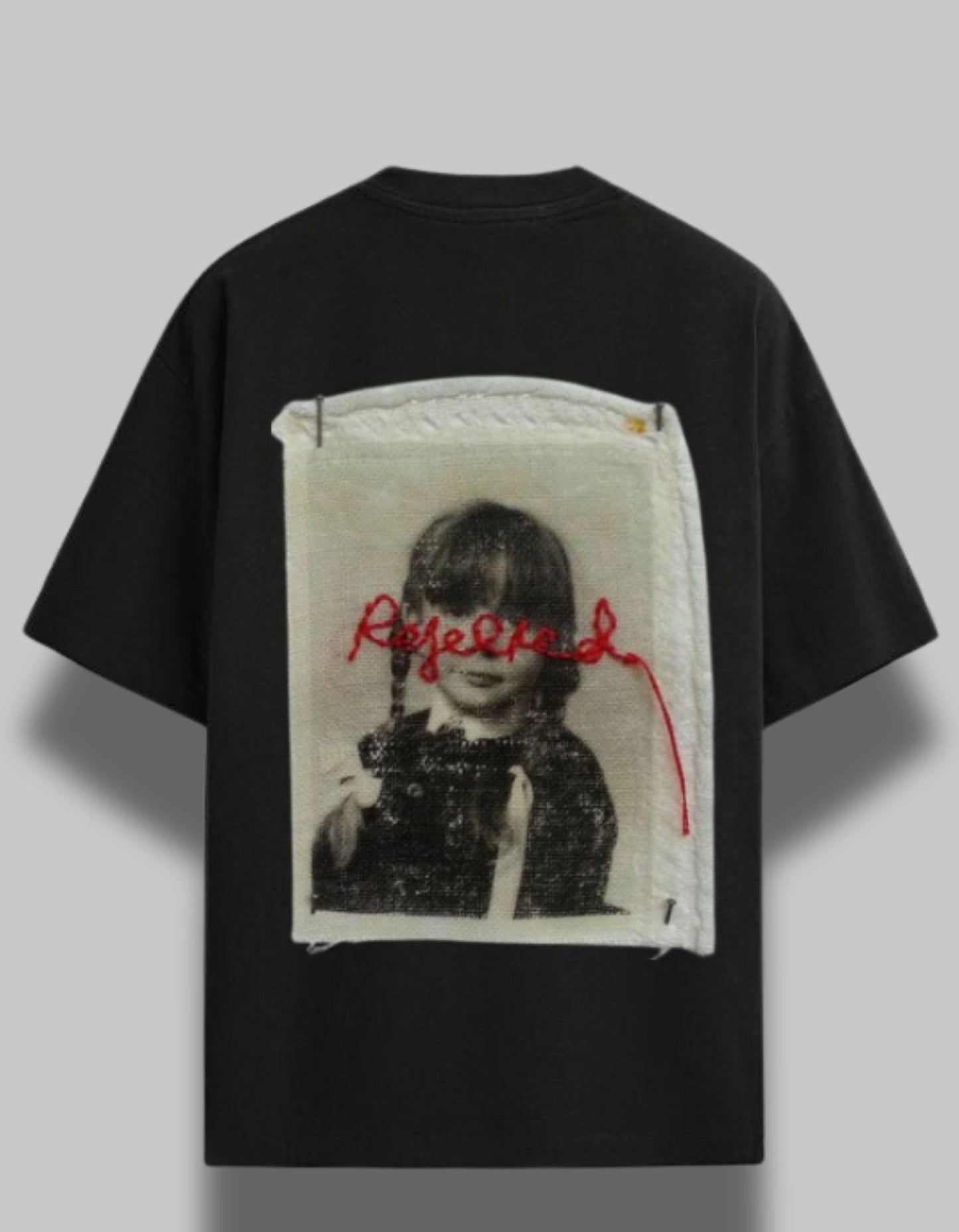 "Rejected Patchwork Graphic Tee - Black"