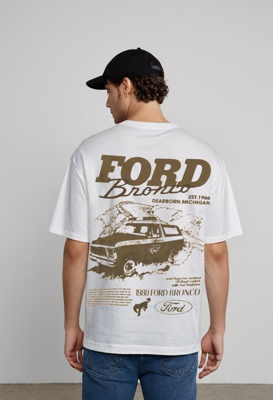 Retro Rider: Ford Bronco 1980 Oversized Tee