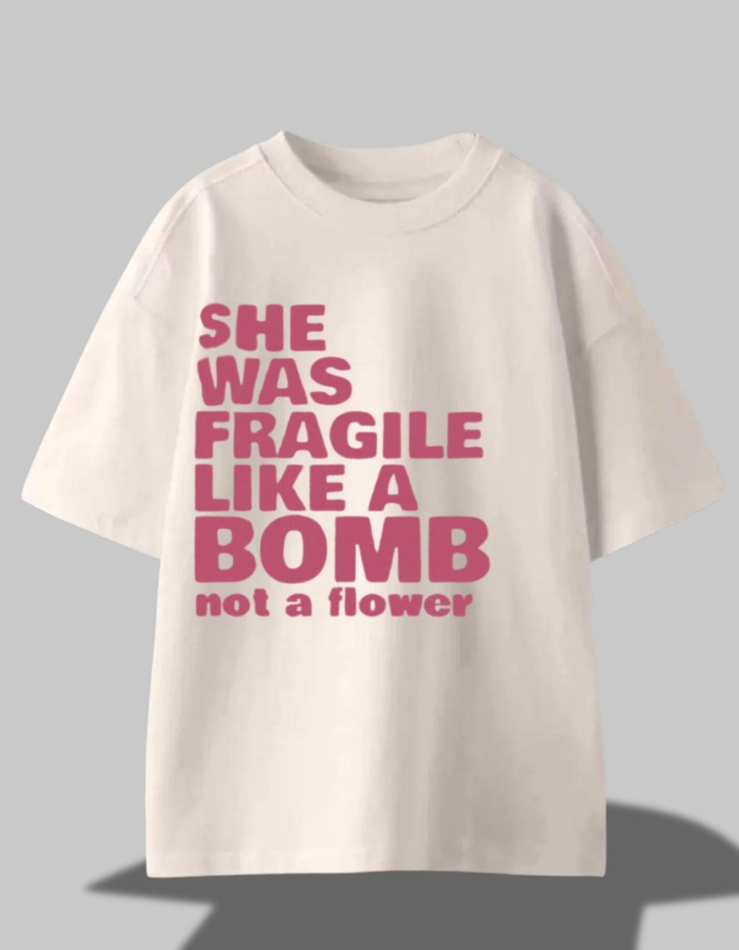 Delicate Power Statement Tee Offwhite