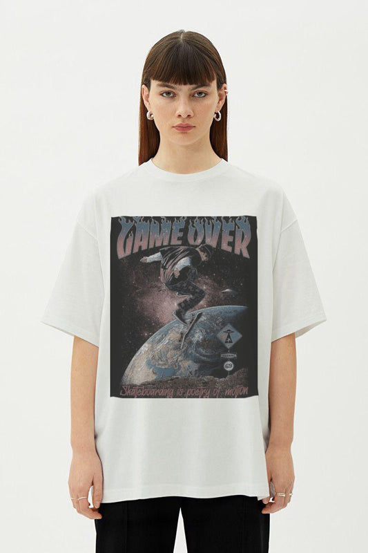 Game Over: Cosmic Skate Oversized Tee