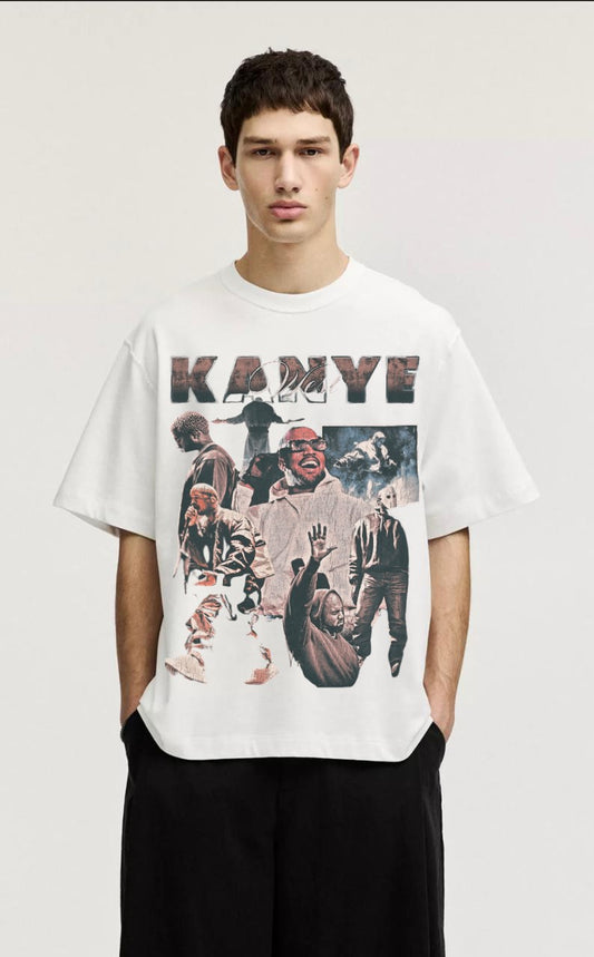 Kanye Collage Tribute Oversized Tee