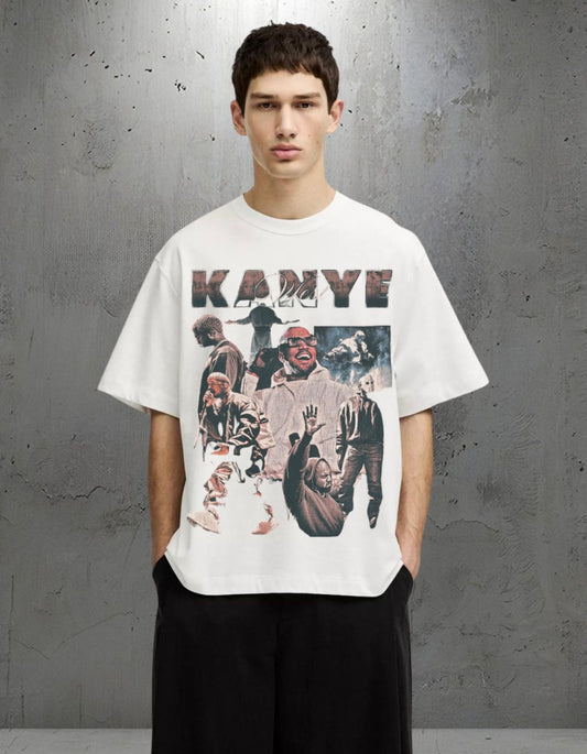 Kanye Collage Tribute Oversized Tee