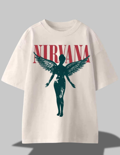 Nirvana Angel Oversized Tee – Grunge Reborn