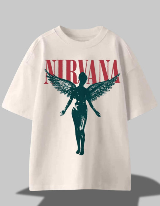 Nirvana Angel Oversized Tee – Grunge Reborn