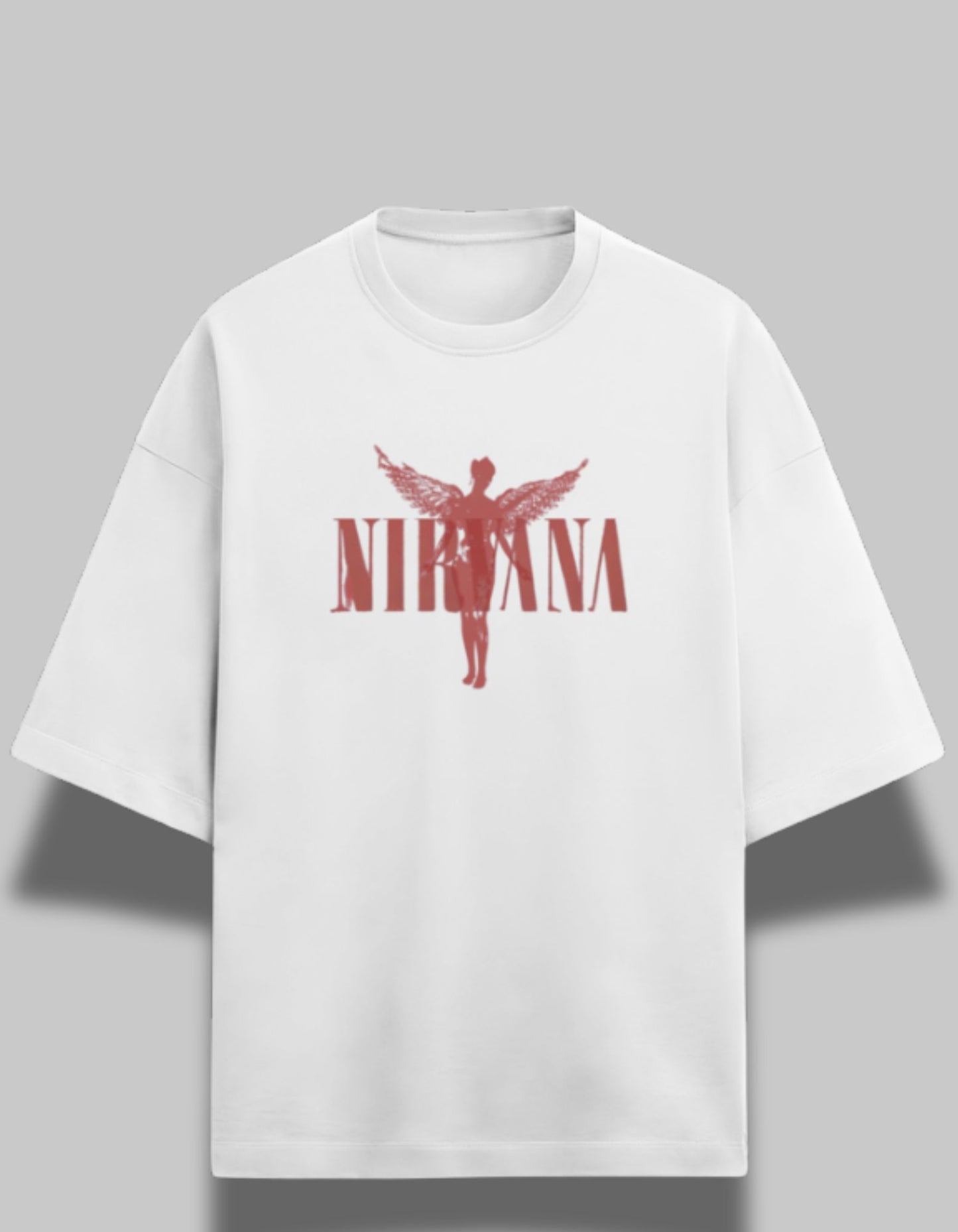 Nirvana Tribute Oversized Printed  Tee
