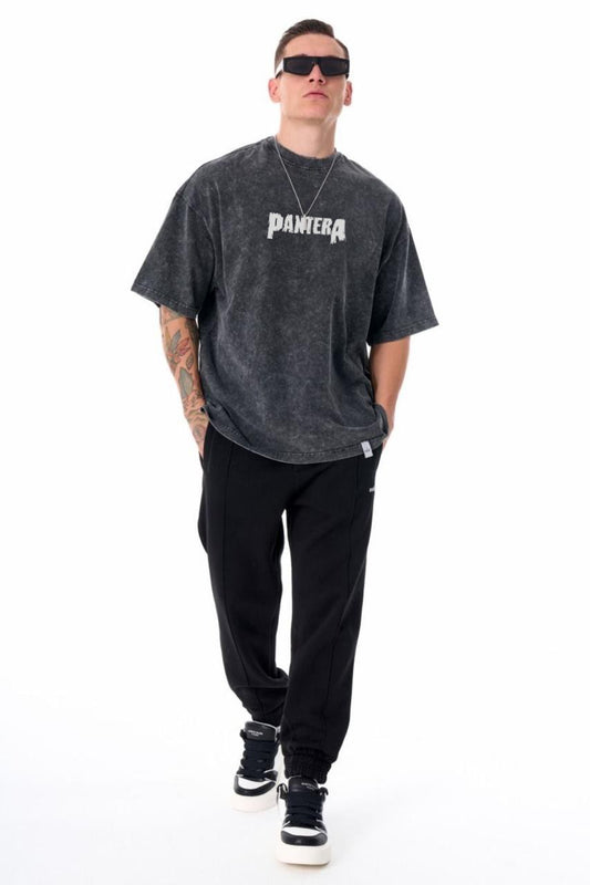 Vintage Black "Pantera" Oversized T-Shirt