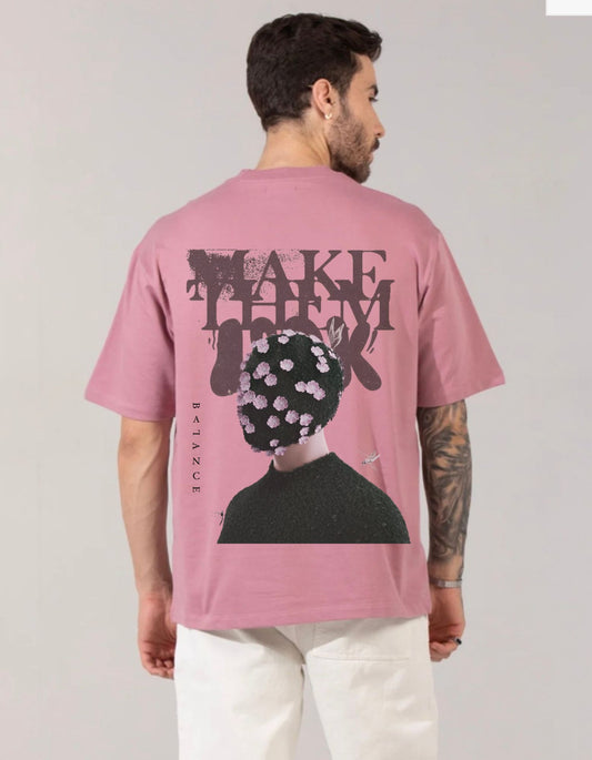 "Make Them Look Graphic Tee - Rosewood"
