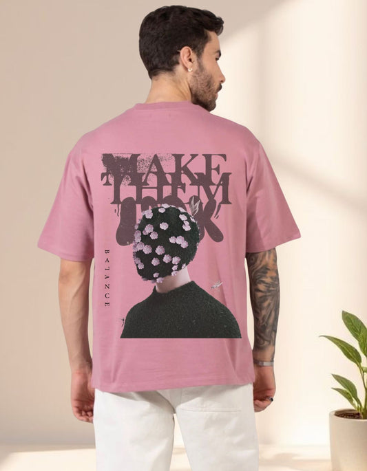 "Make Them Look Graphic Tee - Rosewood"