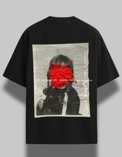 "Distorted Reality Graphic Tee - Black"