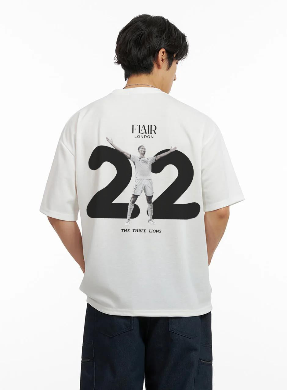 Three Lions Oversized Tee – Flair London Edition