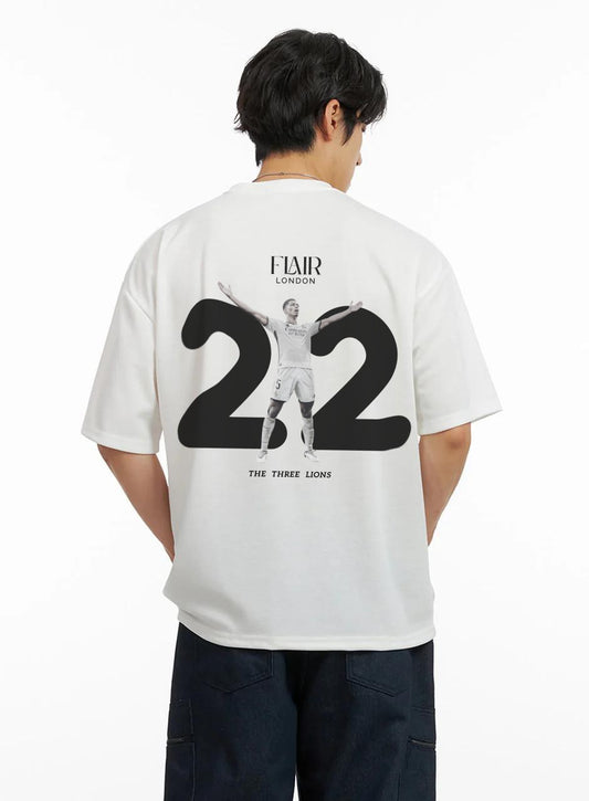 Three Lions Oversized Tee – Flair London Edition
