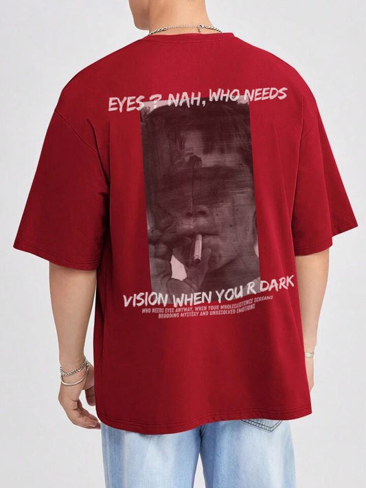 "Dark Vision" Oversized Graphic Tee