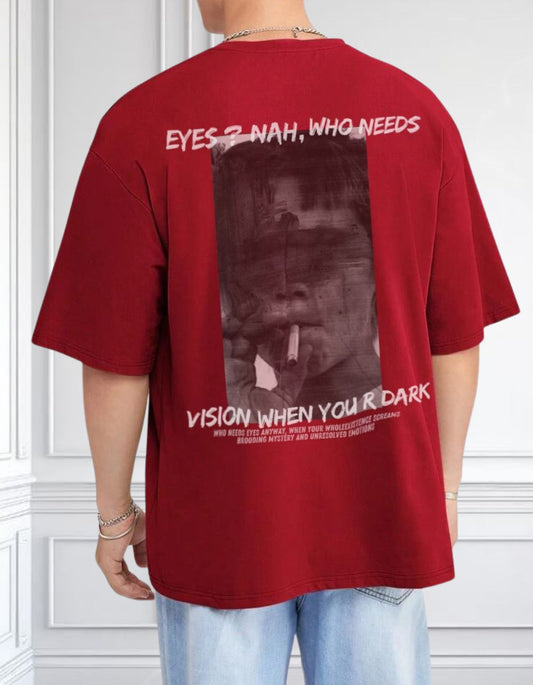 "Dark Vision" Oversized Graphic Tee