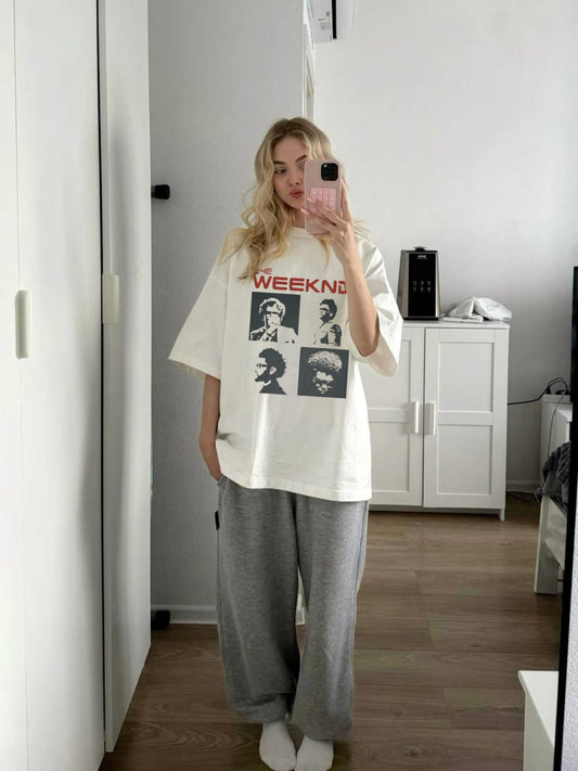 The Weeknd Collage Oversized Tee